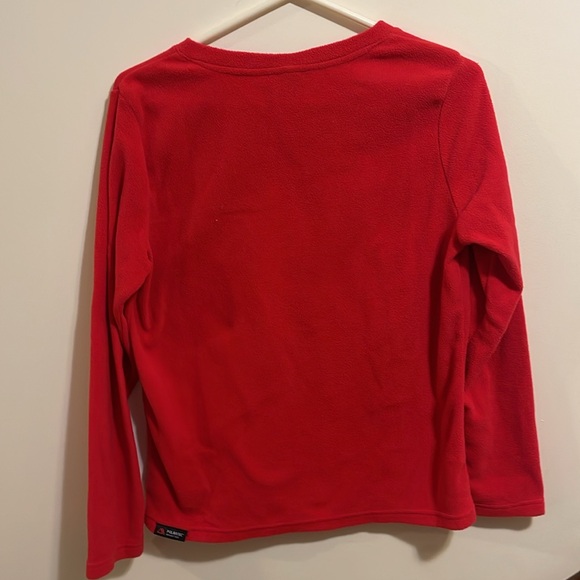 Lands End V-Neck Small 6-8 women’s Polartec top - Picture 3 of 4